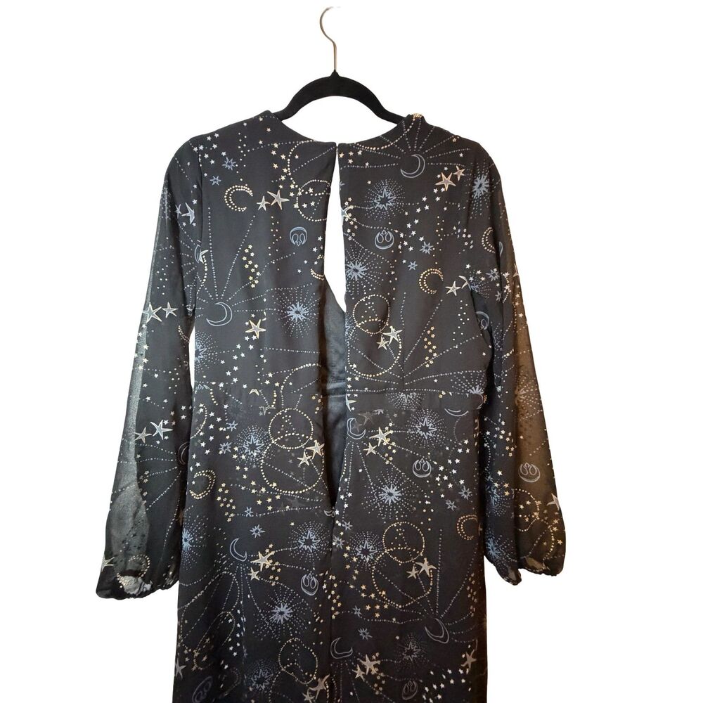 Star Wars Celestial Galaxy Constellation Goth Witchcore Romper Maxi High-Low L - Picture 7 of 8